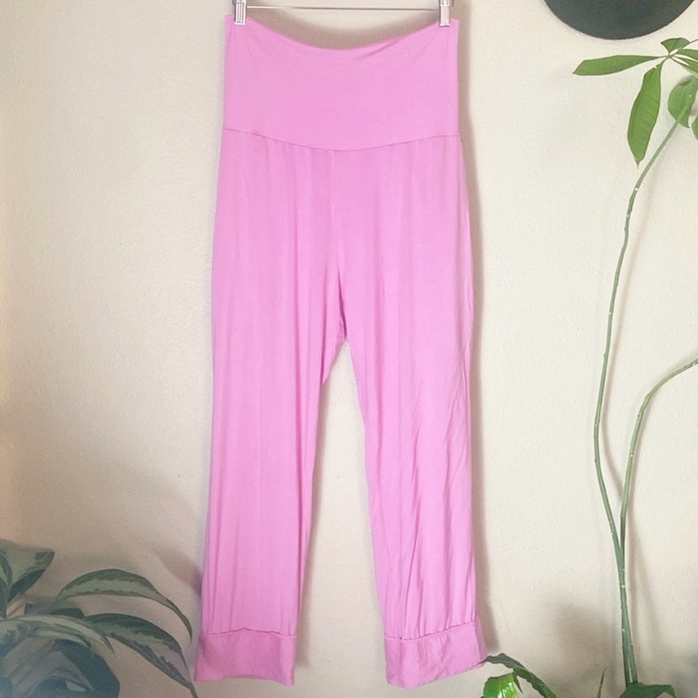 HATCH Maternity Over/Under Easy Pant Loungwear in Orchid Mauve Pink M